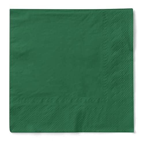 Sovie HOME Tissue Serviette Uni | vielfältig einsetzbar und kombinierbar | 40 x 40 cm | 20 Stück | (Dunkelgrün) von Sovie Home