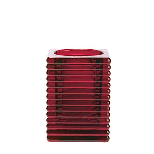 SPAAS 6 Kerzenhalter Highlight Square Glas - weinrot SPAAS 6 Kerzenhalter Highlight Square Glas - weinrot von Spaas