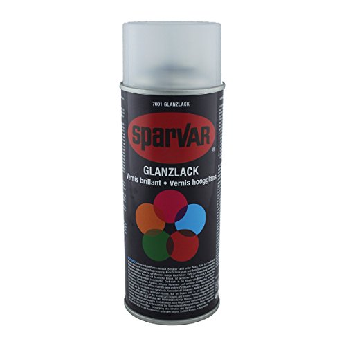 Sparvar Klarlack Spray glänzend, 400 ml, 6070018, farblos, (1er Pack), 400 ml (1er Pack) von Sparvar