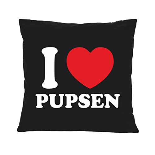 Spaß Kostet Kissen mit Spruch und Füllung Dekokissen I Love Pupsen von Spaß Kostet