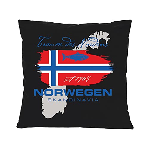 Spaß Kostet Kissen mit Spruch und Füllung Dekokissen Norwegen Traum des Nordens von Spaß Kostet