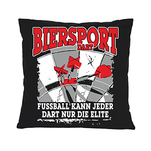 Spass kostet Kissenbezug Kissenhülle Dekokissen Hülle Biersport Dart 40 x 40 cm von Spaß Kostet