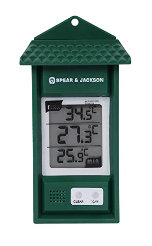 Spear & Jackson 53106 Min-/Max-Thermometer Digital grün von Spear & Jackson