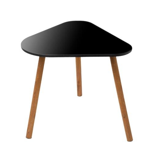 Spetebo Holz Beistelltisch dreieckig schwarz - 43 x 38 cm - Deko Couchtisch mit 3 Beinen - Sofatisch Kaffeetisch Blumenhocker Pflanzenständer eckig Spetebo Holz Beistelltisch dreieckig schwarz - 43 x 38 cm - Deko Couchtisch mit 3 Beinen - Sofatisch Kaffeetisch Blumenhocker Pflanzenständer eckig von Spetebo