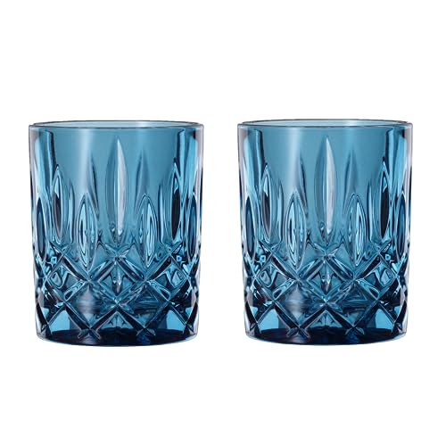 Spiegelau & Nachtmann, 2-teiliges Whiskybecher Set, Blaue Whiskygläser, Kristallglas, 295 ml, Blue, Noblesse Vintage, 104243 von Nachtmann