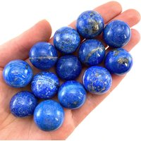 Lapislazuli Kugel, Bergkristall Lapis Lazuli Handschmeichler, Kristallkugel von SpiritNectarGems