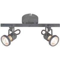 SPOT Light Spotbalken 2727232 Beton Metall B/H/T: ca. 28x15x8 cm GU10 2 Brennstellen von Spot Light