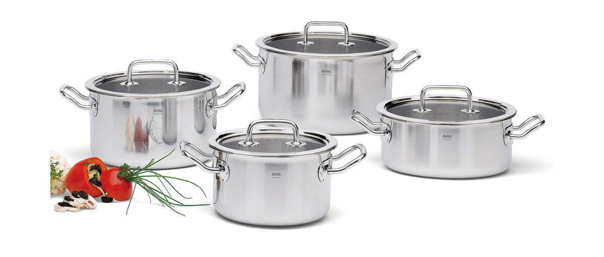 Topf-Set 4-tlg. Brigade Basic silber Topf-Set 4-tlg. Brigade Basic silber von Spring