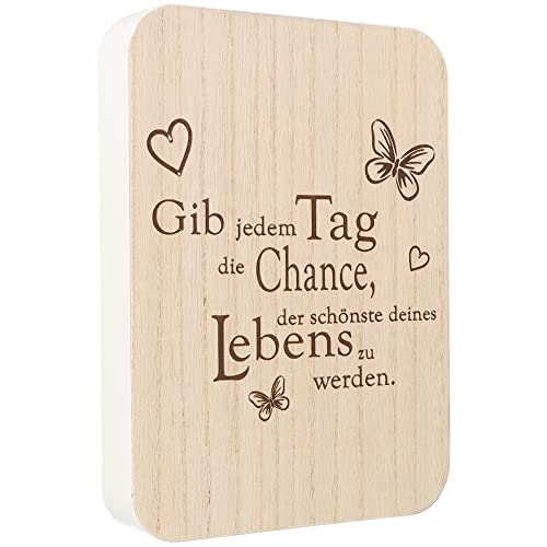 Spruchreif I Spruchtafel I Deko-Tafel mit Spruch I Aufsteller aus Holz mit Spruch I Deko Aufsteller mit Schriftzug I Geschenk Familie I Gravur Geschenk I Wohnungsdekoration von Spruchreif