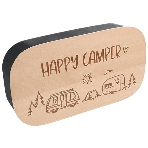 Spruchreif | Lunchbox mit graviertem Frühstücksbrettchen | Lunchbox für Camper | Lunchbox Kunststoff | Jausenbox | Frühstücksbox | Brotdose | Brotbox | Geschenk für Camper | Camping Geschenke von Spruchreif