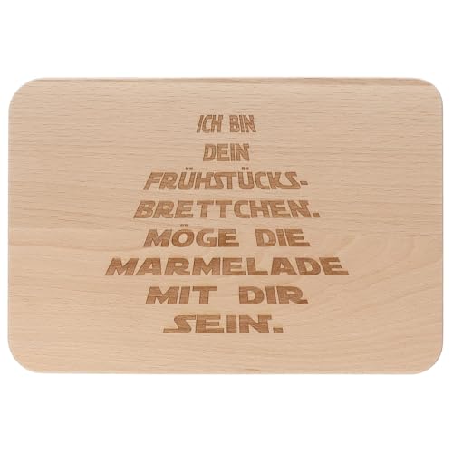 Spruchreif · Frühstücksbrettchen aus Holz mit Gravur · Brotbrett mit Sprüchen · Geschenk zum Geburtstag · Weihnachten · Familie · Freunde von Spruchreif