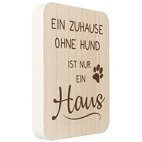 Spruchreif | Spruchtafel | Deko-Tafel mit Hundespruch | Holzaufsteller mit Spruch | Deko Aufsteller mit Schriftzug | Schild für Hundebesitzer | Geschenke für Hundebesitzer und Hundeliebhaber von Spruchreif