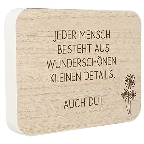 Spruchreif | Spruchtafel | Deko-Tafel mit Spruch | Holzaufsteller mit Spruch | Deko Aufsteller mit Schriftzug | Schild mit Gravur | Freundschaft Geschenke | Geschenk Beste Freundin | Lebensweisheiten von Spruchreif