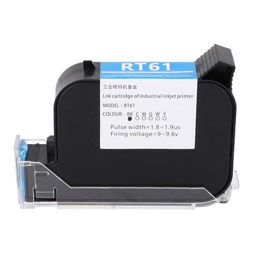 Handheld-Druckertinte RT61-Tintenpatrone, 42 Ml, Schwarze, Schnell Trocknende Tintenpatrone für SC12 SC12T CP12 CP12W SC12KJ Handheld-Tintenstrahldrucker Handheld-Druckertinte RT61-Tintenpatrone, 42 Ml, Schwarze, Schnell Trocknende Tintenpatrone für SC12 SC12T CP12 CP12W SC12KJ Handheld-Tintenstrahldrucker von Srliya