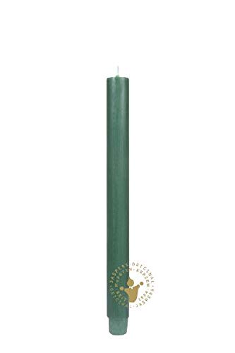 Stabkerzen Durchgefärbte Jagdgrün 290 x 26 mm, 1 Stück, Premium Kerzen von Jaspers Kerzen von Stabkerzen