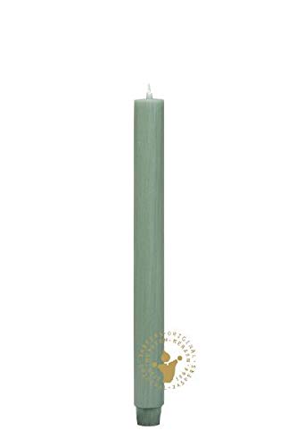 Stabkerzen Durchgefärbte Ölgrün 185 x 26 mm, 1 Stück, Premium Kerzen von Jaspers Kerzen von Stabkerzen