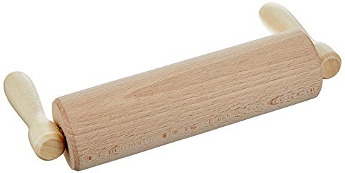 Städter 800021 Teigrolle Holz abgewinkelt 23 cm, braun, 21 x 10 x 21 cm, von Staedter