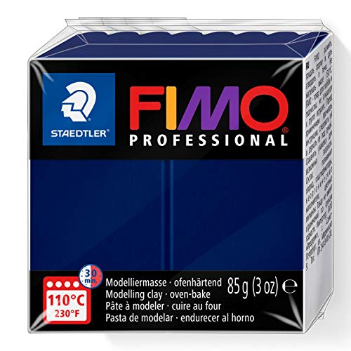 STAEDTLER 8004-34 - Fimo Professional Normalblock, 85 g, marineblau von Staedtler