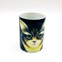 Kaffeetasse/Teebecher, Wyatt The Cat Illustration Von Künstler Martin Leman Für Abteilung 56. Keramik Kätzchen Sammlerstück Kitchenalia von Stall69UK