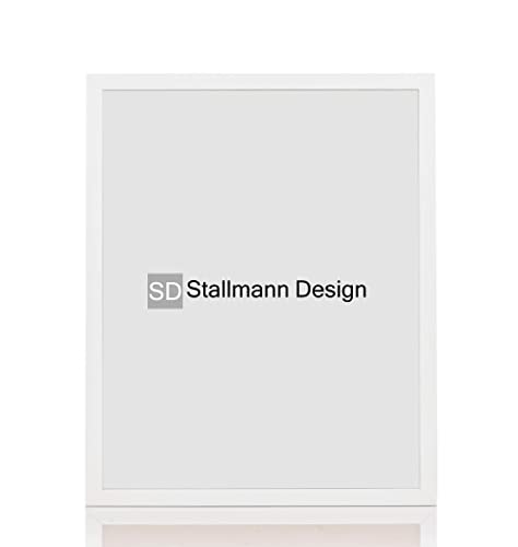 Stallmann Design Bilderrahmen 15x21 cm (DIN A5) weiß Holz mit Acrylglas Rahmen-Breite 20mm Posterrahmen Wechselrahmen von Stallmann Design