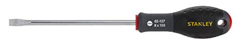 Stanley FatMax Schraubendreher Schlitz (Parallelspitze 8 mm, 150 mm Schwertlänge, Chrom-Vanadium, Soft-Grip) 0-65-137 von Stanley - FatMax