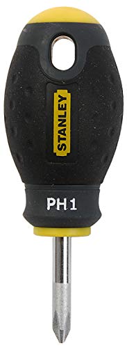 Stanley FatMax Schraubendreher Phillips PH1 (30 mm Klingenlänge, Chrom-Vanadium Stahl, ergonomischer SoftGrip) 0-65-406 von Stanley - FatMax