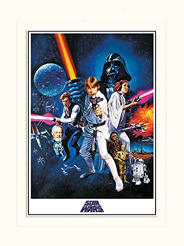 Star Wars - Eine neue Hoffnung 'ein Blatt' montiert Drucken,30 x 40 cm von Star Wars