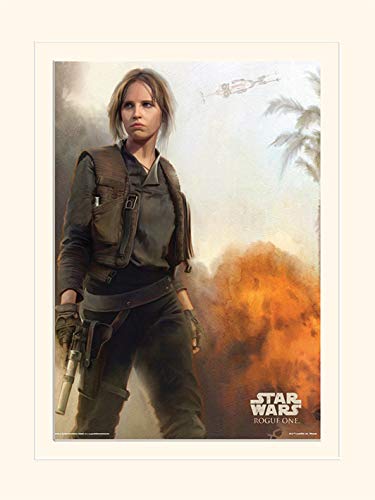 Star Wars Rogue 'jyn Aktion' montiert Drucken,30 x 40 cm von Star Wars