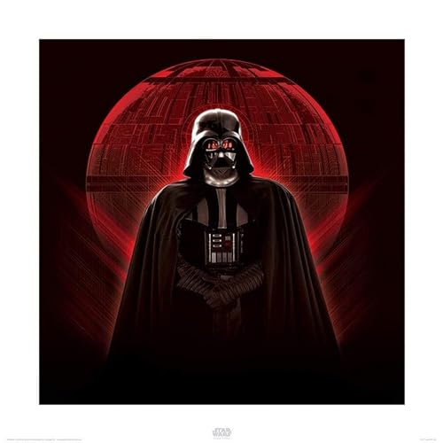 Star Wars Rogue One "Darth Vader & Death Star" 40 x 40cm Kunstdruck von Star Wars