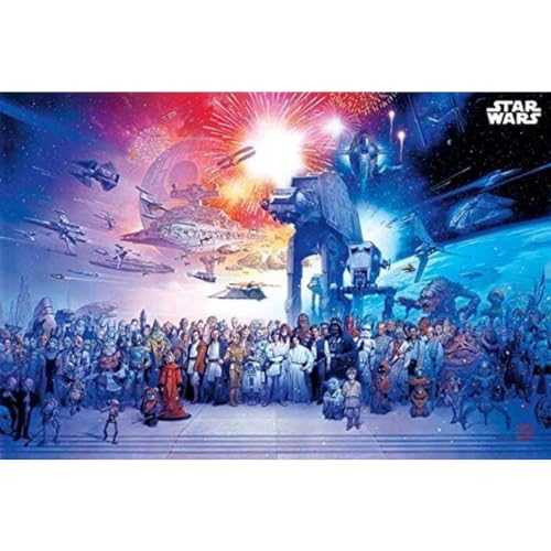 Star Wars Maxi-Poster (Universum-Design), 61 x 91,5 cm, offizieller Merchandise-Artikel von Star Wars