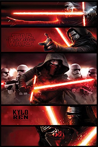 Star Wars "The Force weckt – Kylo REN Platten Maxi-Poster, mehrfarbig von Star Wars