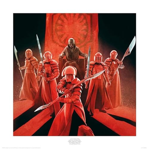Star Wars The Last Jedi Snoke & Elite Guards 40 x 40cm Kunstdruck, Mehrfarbig von Star Wars