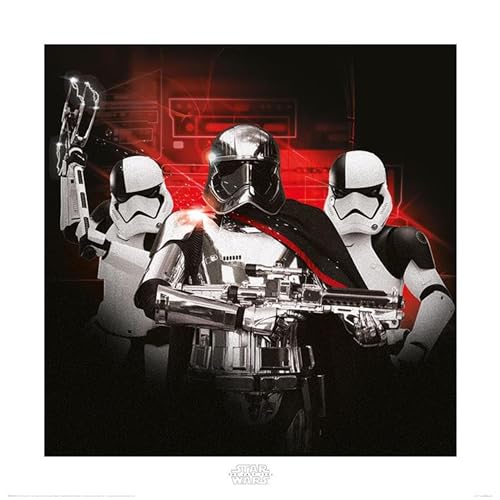 Star Wars The Last Jedi Stormtrooper Team 40 x 40cm Kunstdruck, Mehrfarbig von Star Wars