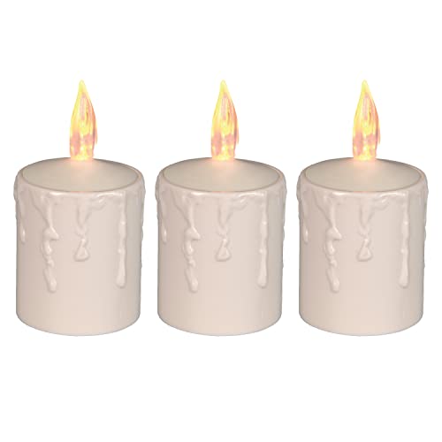 Star Trading LED Kerzen 3er Set | LED Kerze |LED Kerzen Outdoor | Kerzen Deko | Deko Kerzen | elektrische Kerzen | Kerzen LED | LED Kerze Outdoor | Outdoor Kerze | Outdoor Kerzen | Kerzen Beige von Star