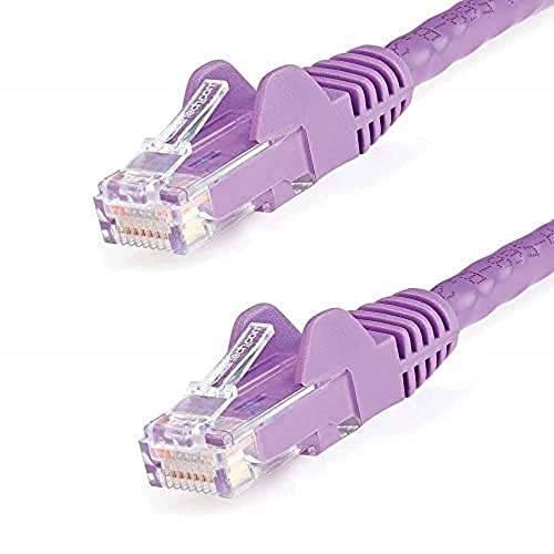 StarTech.com 2m Cat6 Gigabit Snagless Patchkabel, RJ45 UTP Netzwerkkabel mit Schutzmanschette, Cat 6 Kabel, Lila von StarTech.com