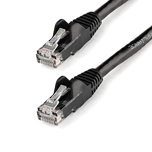 StarTech.com 3m Cat6 Snagless Gigabit UTP Netzwerkkabel - Cat 6 RJ45 Netzwerkkabel mit Knickschutz - Schwarz von StarTech.com