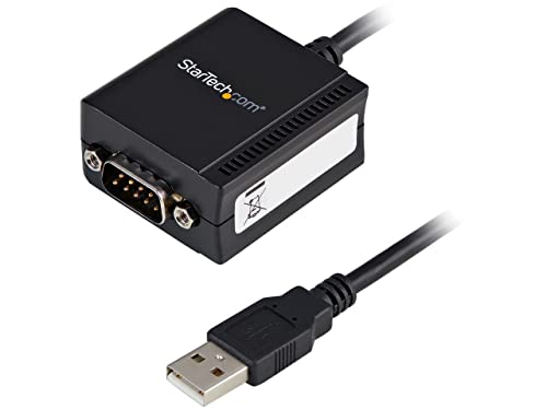 STARTECH.COM FTDI USB 2.0 auf Seriell Adapter - USB zu RS232 / DB9 Schnittstellen Konverter (COM) - Stecker/Stecker 1,8m von StarTech.com