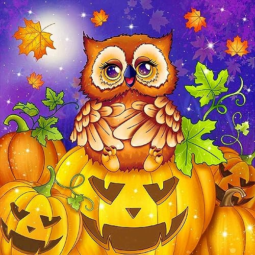 Starnearby DIY Diamond Painting Halloween Diamant Painting Bilder Erwachsene Diamond Painting Set Arts Craf Diamant Malerei für Kinder und Anfänger Zuhause Deko Wanddekoration 30x30cm(F) von Starnearby