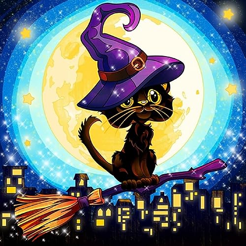 Starnearby DIY Diamond Painting Halloween Diamant Painting Bilder Erwachsene Diamond Painting Set Arts Craf Diamant Malerei für Kinder und Anfänger Zuhause Deko Wanddekoration 30x30cm(H) von Starnearby