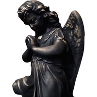 Engel Betende Statue Aus Alabaster von Statuescrafts