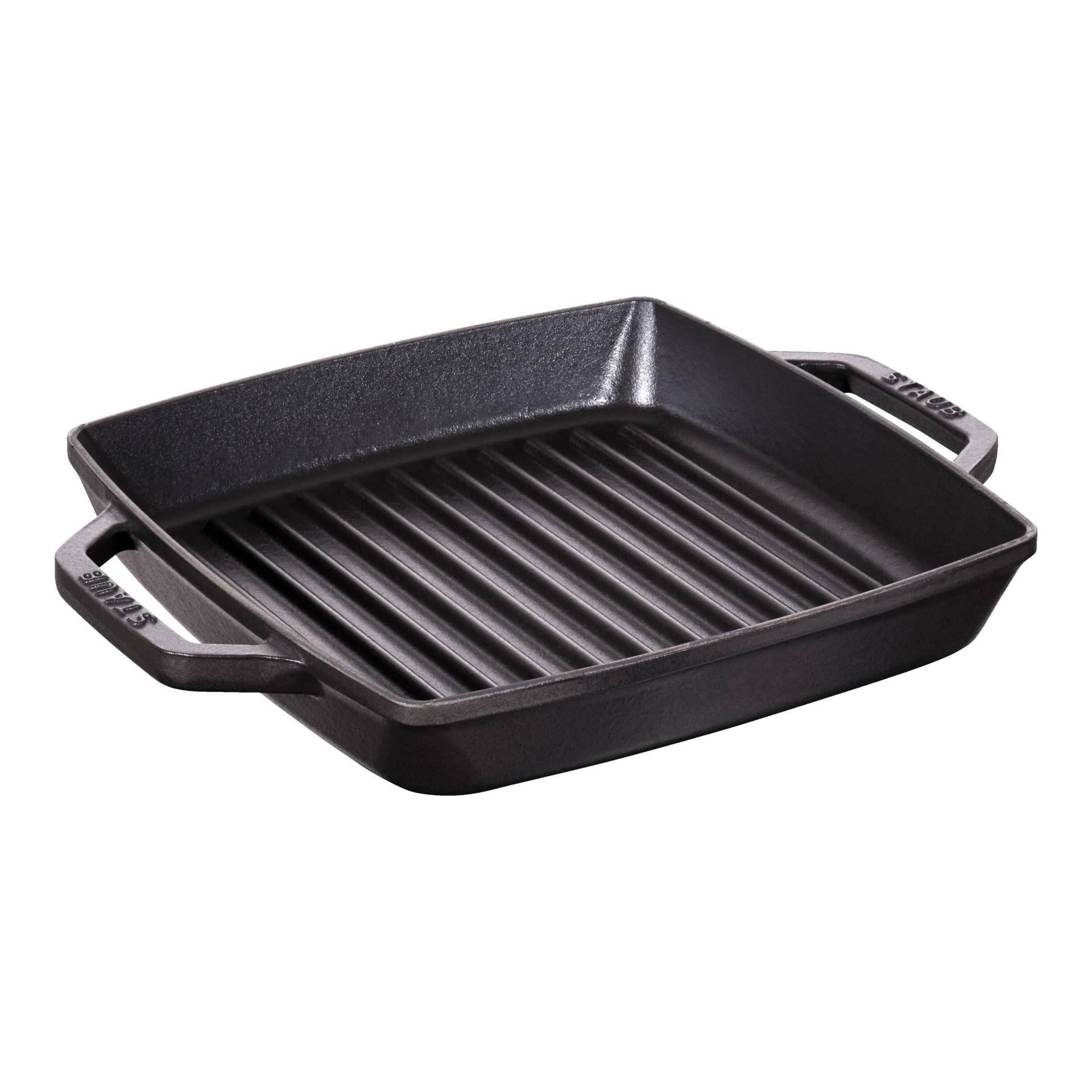 Staub Grill Pans Grillpfanne 23 cm, Gusseisen, Schwarz von Staub