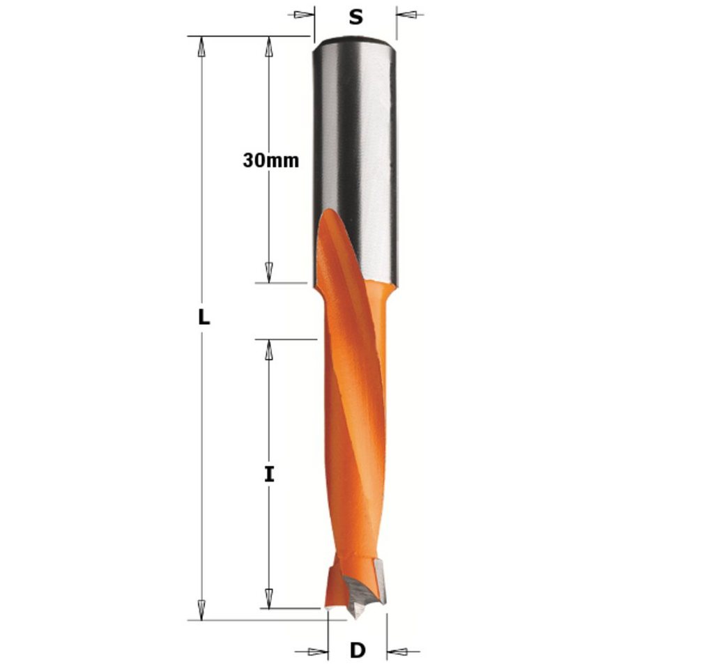 Stehle Universalbohrer Stehle HW Dübelbohrer mit spezieller Schneidgeometrie 10x35x70mm S=10x30mm Linkslauf von Stehle