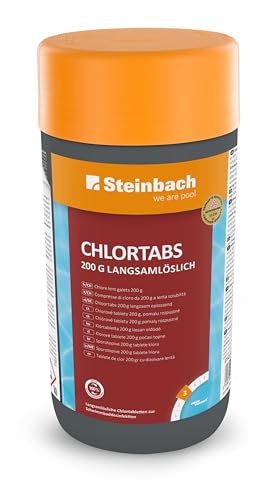 Steinbach Poolpflege Chlortabs 200 g langsamlöslich, 1 kg, Chlorprodukte, 0752201TD00 von STEINBACH