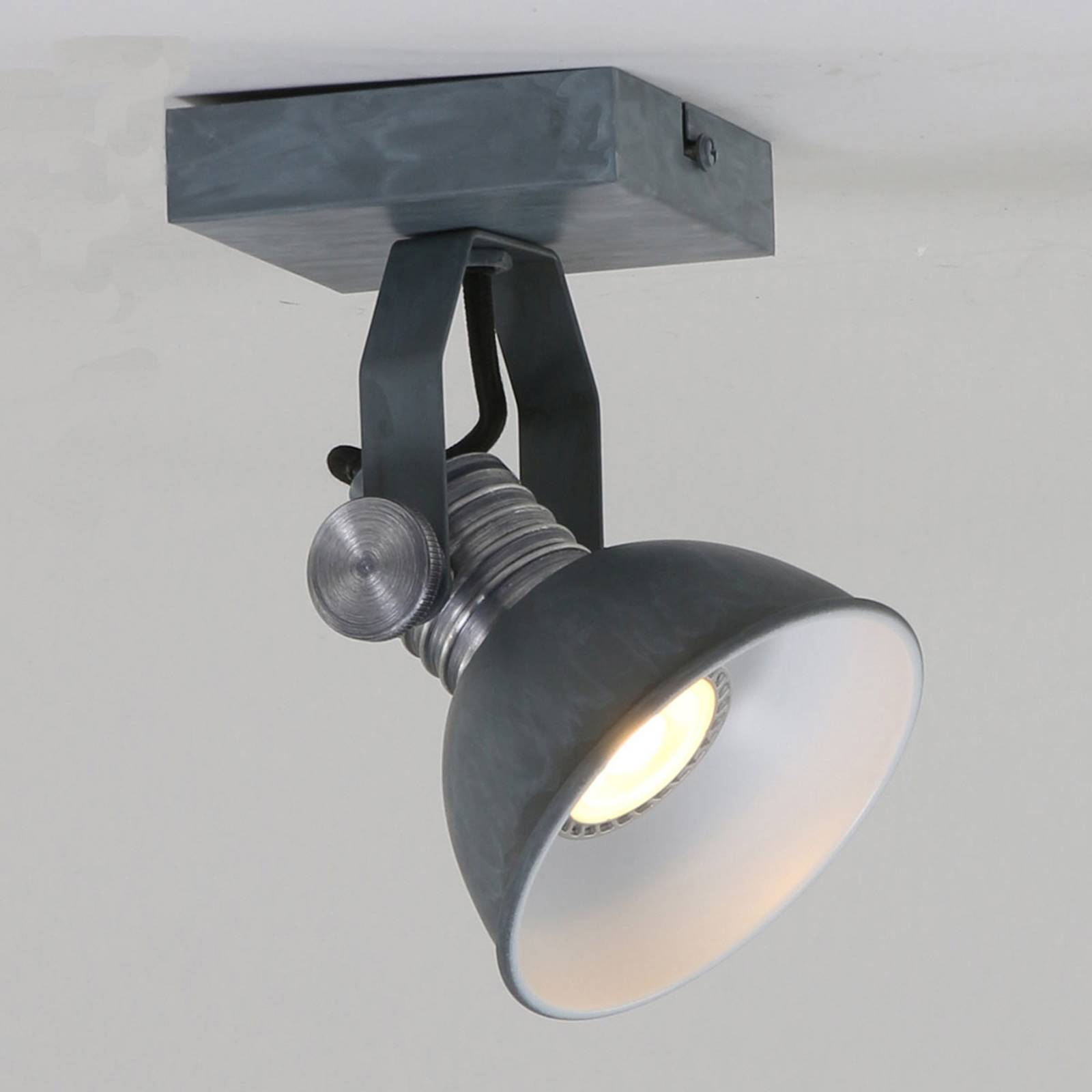 LED-Strahler Brooklyn 1fl. grau von Steinhauer