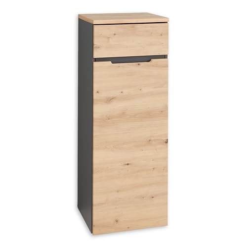 DEINE TANTE EMMA 5035GH13 Büroschrank Memphis Kommode Aktenschrank Graphit/Artisan Eiche Nb. ca. 45 x 122 x 38 cm von Stella Trading