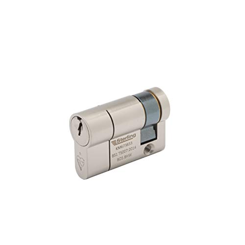 Sterling ESN1140 TS007 BS1 1 Star Police Approved Secured by Design Euro Türzylinder, Satin Nickel von Sterling