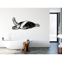 Schildkröte Wanddeko, Meeresschildkröte Wandaufkleber, Wandaufkleber Schlafzimmer Kinderzimmer 3719Er von StickersanddecalsArt