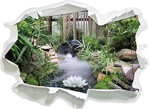 Zen Garten Japan, Papier 3D-Wandsticker Format: 62x45 cm Wanddekoration 3D-Wandaufkleber Wandtattoo von Stil.Zeit