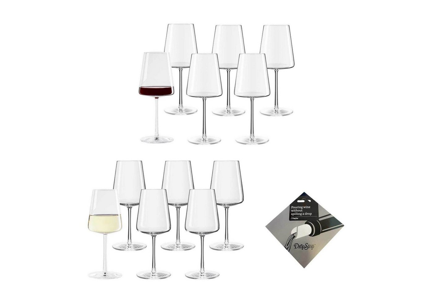 Stölzle Gläser-Set Power Weingläser + Weinausgießer, Glas Stölzle Gläser-Set Power Weingläser + Weinausgießer, Glas von Stölzle