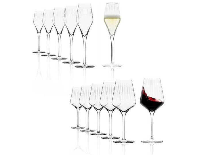 Stölzle Weinglas Lausitz Symphony Rotweinkelch/Champagnerkelch Set 12 teilig, Glas, weiß Stölzle Weinglas Lausitz Symphony Rotweinkelch/Champagnerkelch Set 12 teilig, Glas, weiß von Stölzle